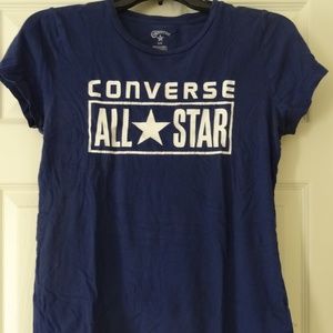 Women's Converse Blue "License Plate" T-Shirt
